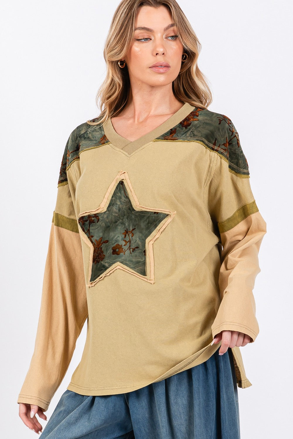 Star Patch Oversized T-Shirt