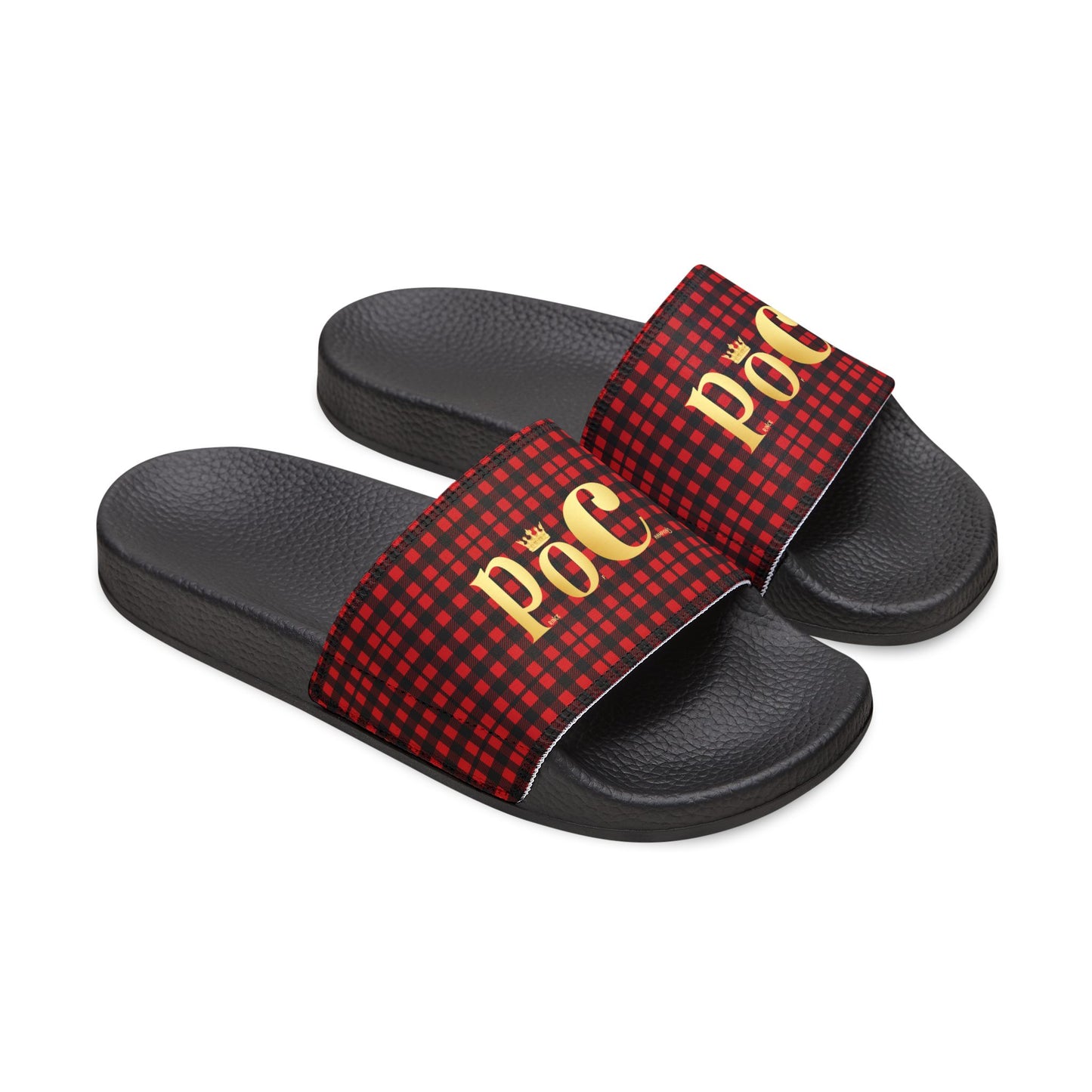 Plaid Removable-Strap Sandals for Men