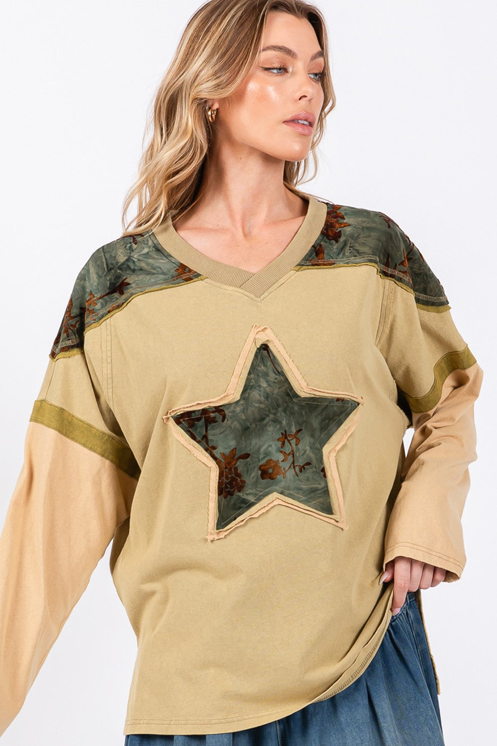 Star Patch Oversized T-Shirt