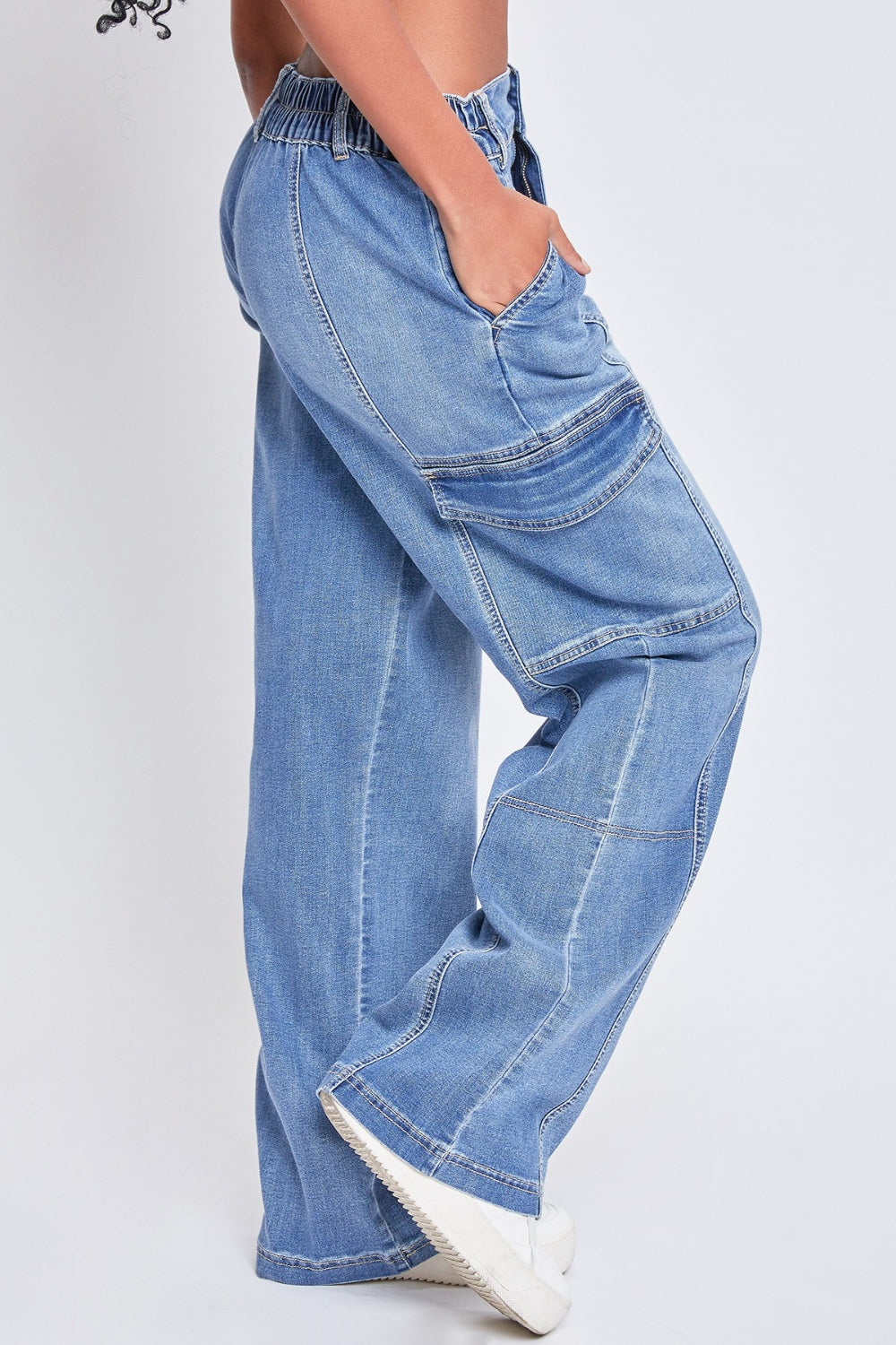 Denim Cargo Jeans