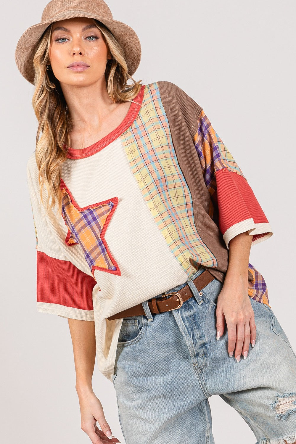 Star Patch Oversized T-Shirt