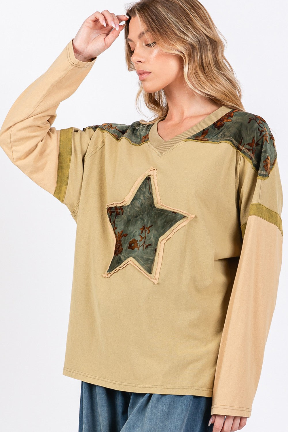 Star Patch Oversized T-Shirt