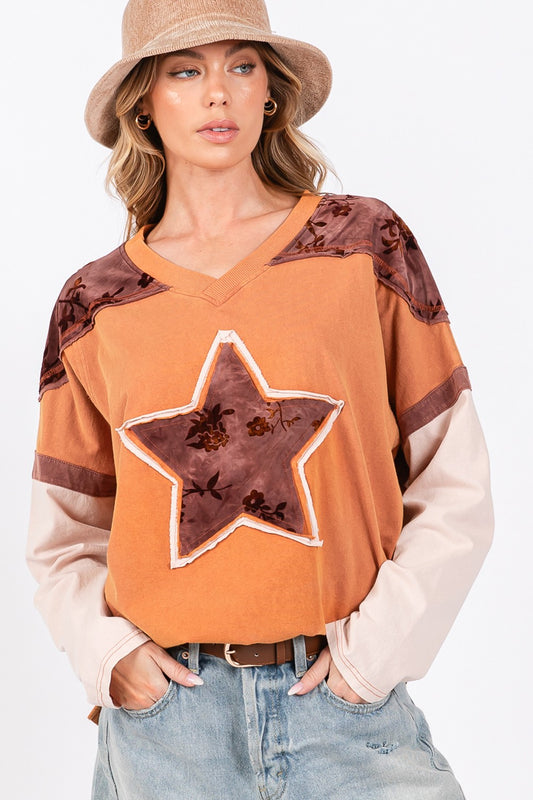 Star Patch Oversized T-Shirt