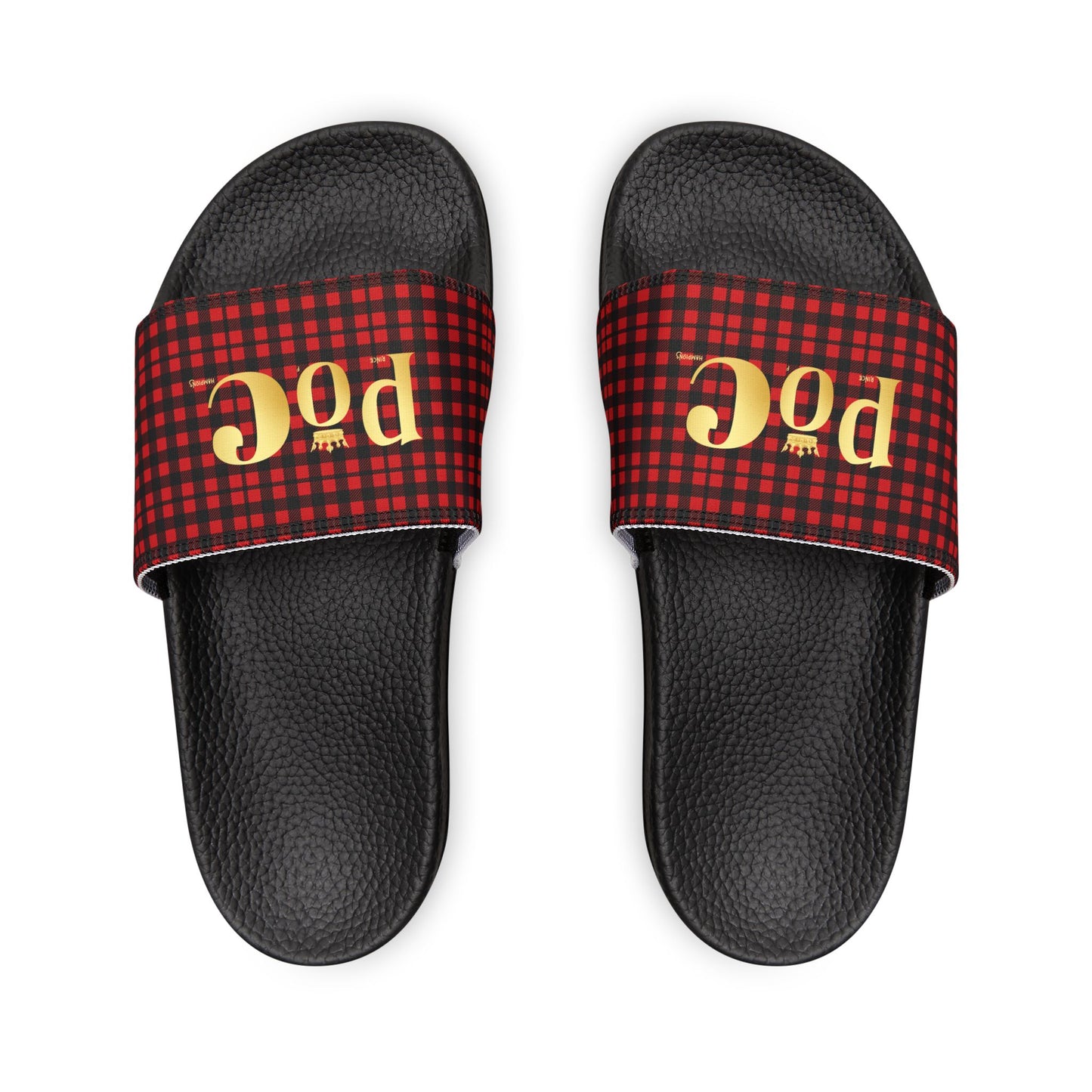 Plaid Removable-Strap Sandals for Men