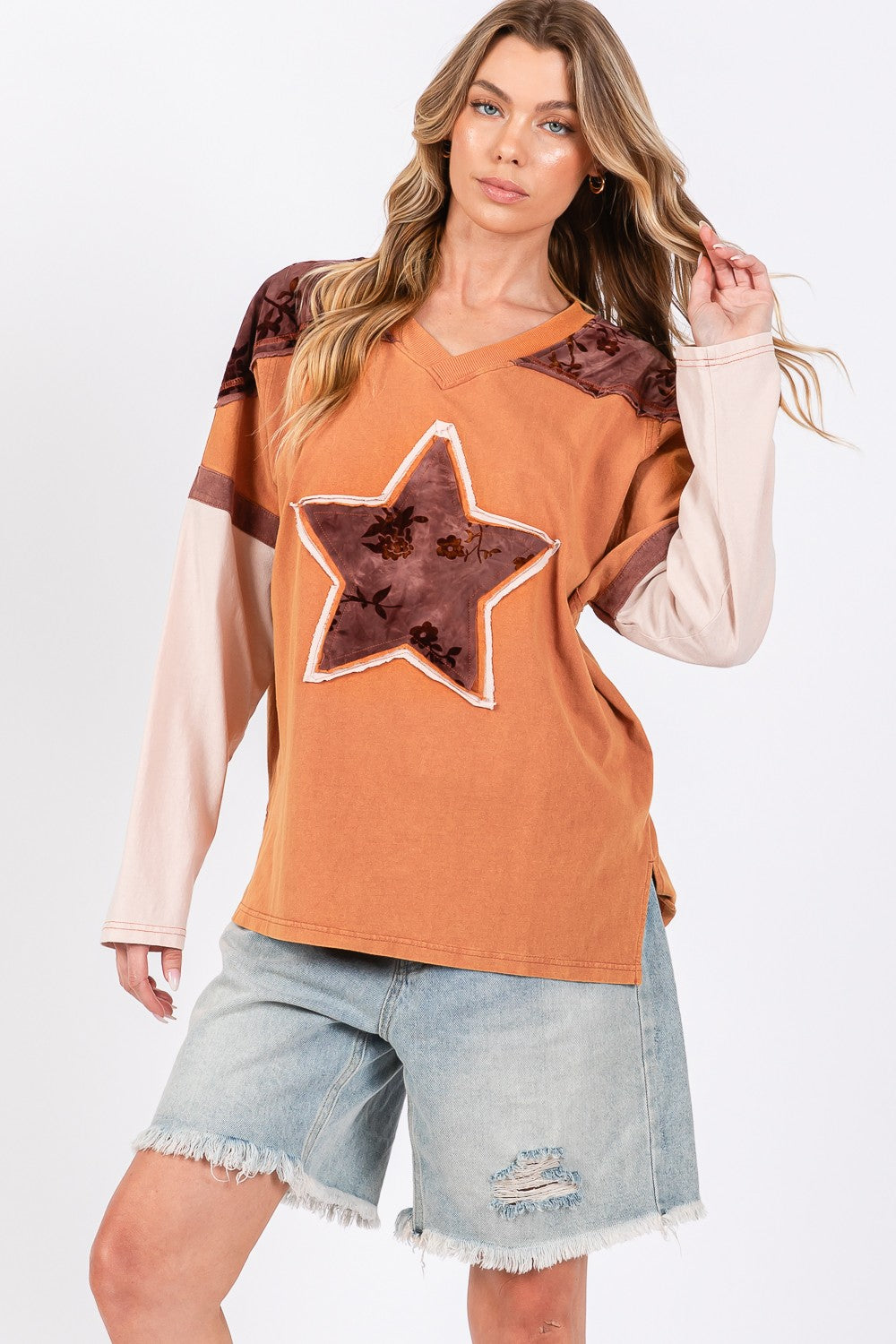 Star Patch Oversized T-Shirt