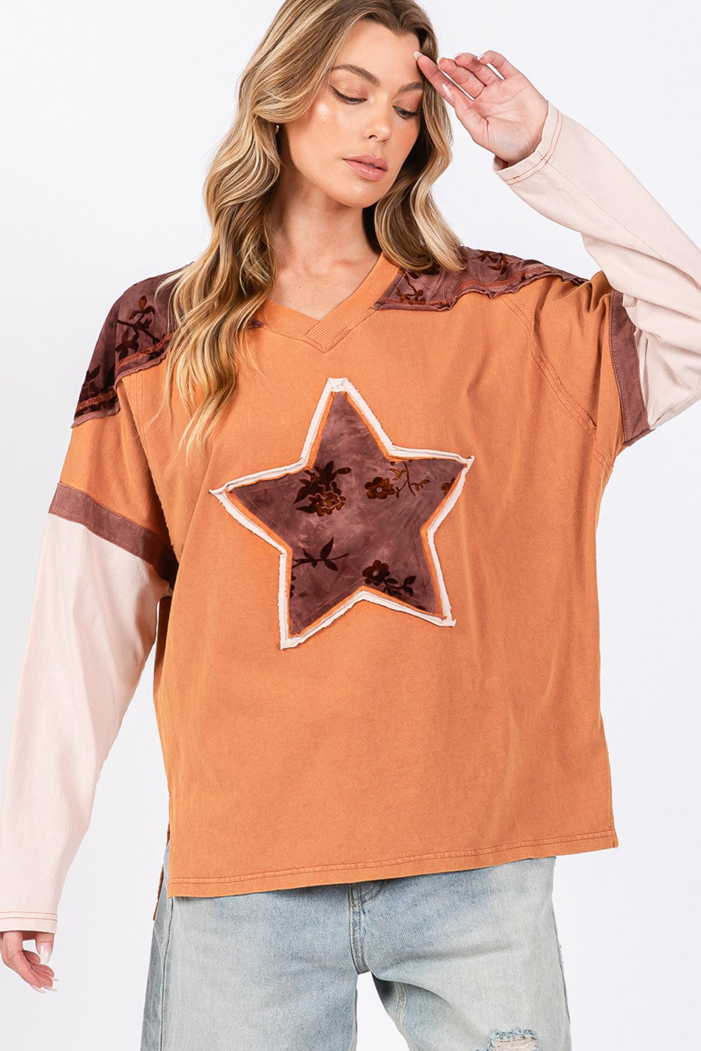 Star Patch Oversized T-Shirt