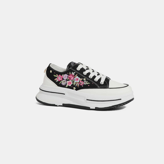 Nicole Lee USA Embroidered Sneakers