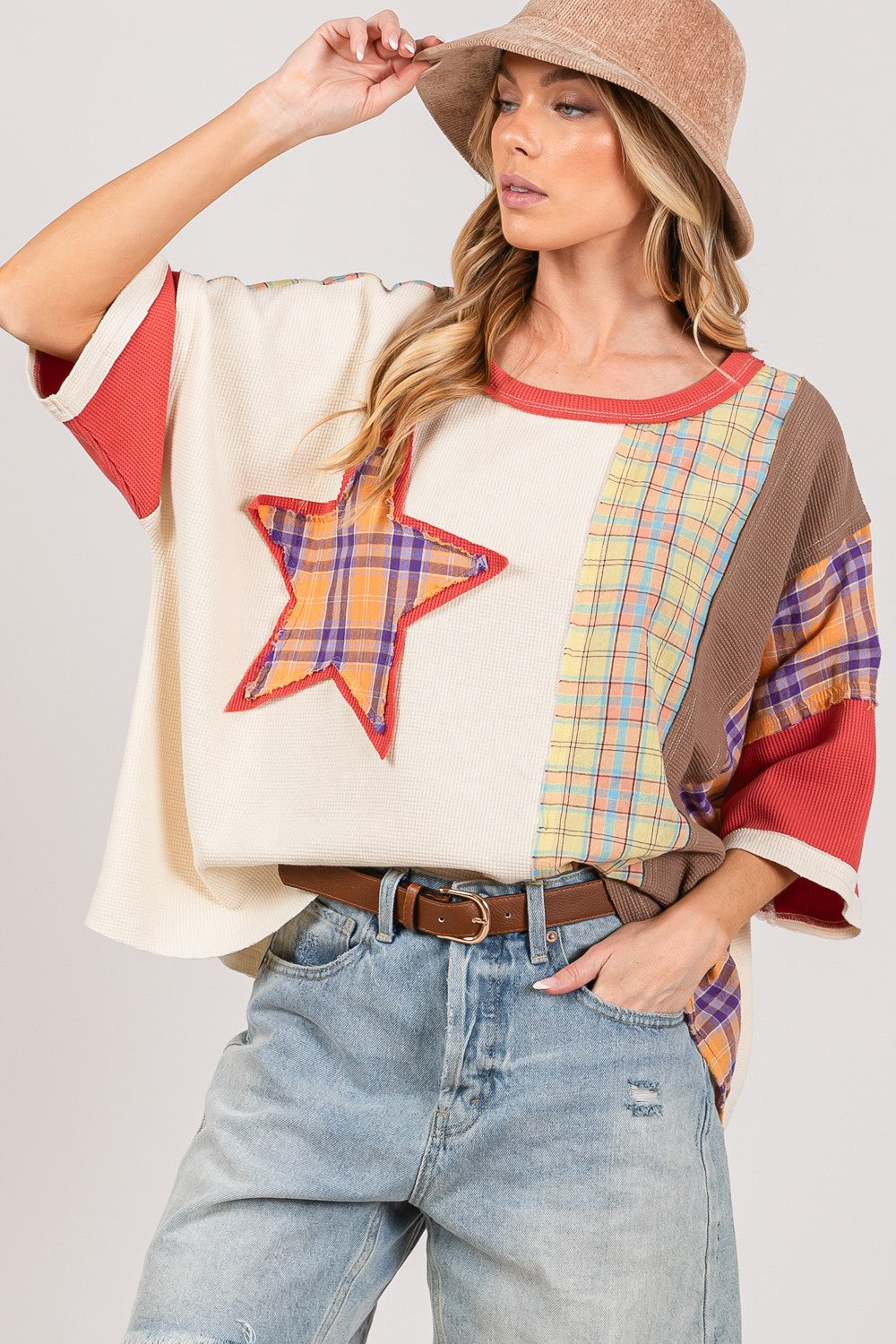 Star Patch Oversized T-Shirt