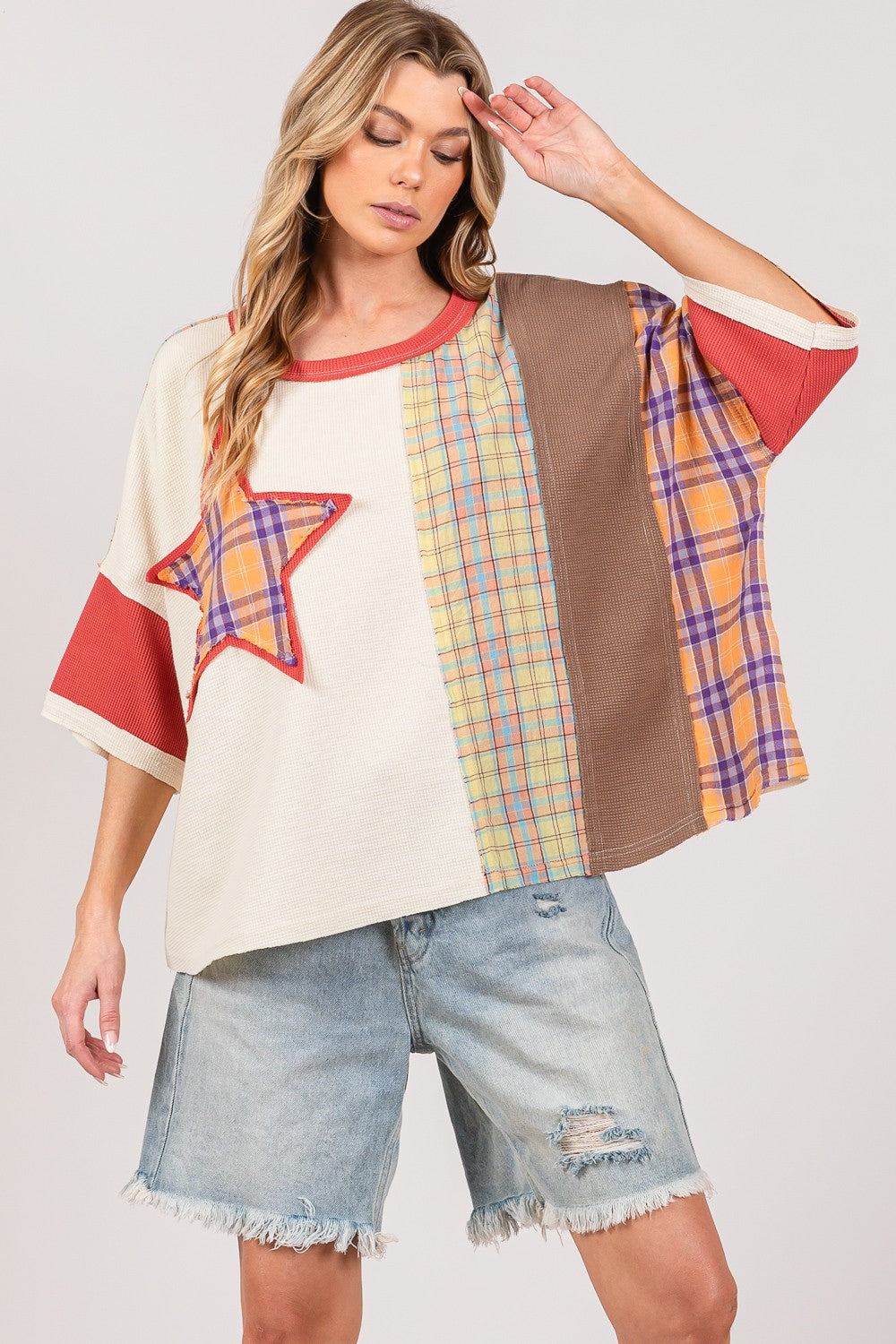 Star Patch Oversized T-Shirt