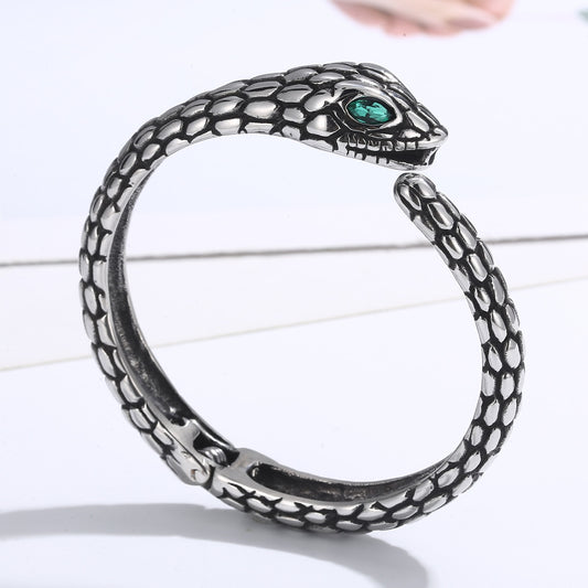 Green Eyes Snake Bracelet