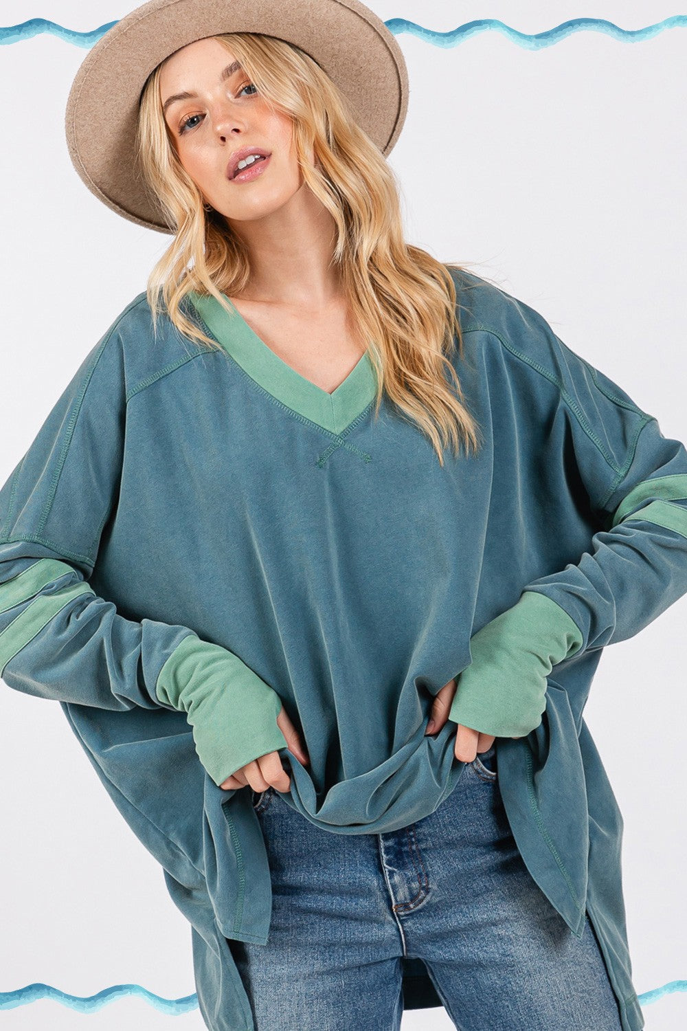 Mineral Wash Oversized T-Shirt