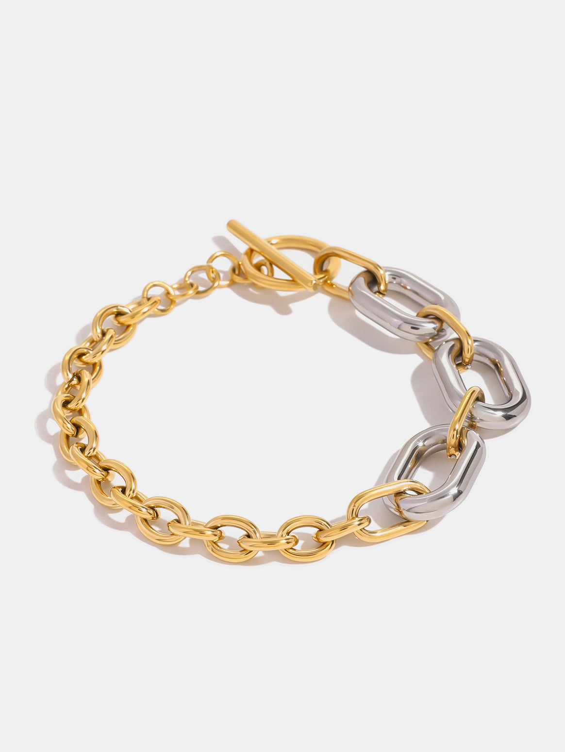 Gold-Plated x Stainless Steel Bracelet