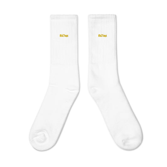 Embroidered Kulture Socks