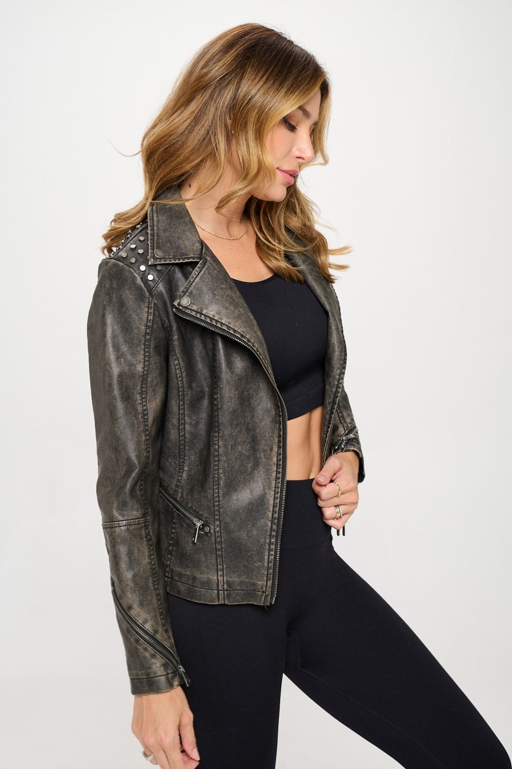 Faux Leather Jacket (Eco-Friendly)