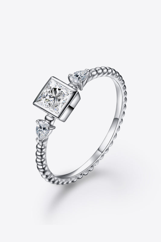 Moissanite 925 Sterling Silver Ring (0.4 Carat)